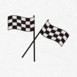 Racing Flags Embroidery Design - 5 Sizes