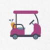 Golf Cart Embroidery Design - 5 Sizes