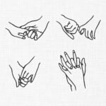 Hands Bundle Embroidery Design - 5 Sizes