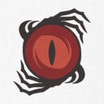 Evil Eye Embroidery Design - 5 Sizes