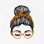 Women Hair Bun Embroidery Design - 5 Sizes
