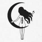 Crescent Embroidery Design - 5 Sizes