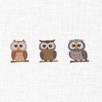 Owl Bundle Embroidery Design - 5 Sizes