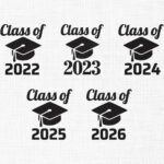 Classes of Graduation Embroidery Design - 5 Sizes