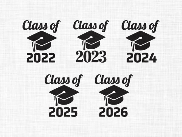 Classes of Graduation Embroidery Design - 5 Sizes
