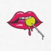 Lips Embroidery Design - 5 Sizes