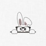 Cute Bunny Embroidery Design - 5 Sizes