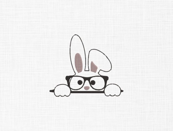 Cute Bunny Embroidery Design - 5 Sizes