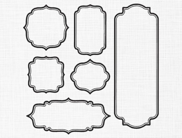 Frames Bundle Embroidery Design - 5 Sizes