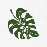 Monstera Leaf Embroidery Design - 5 Sizes