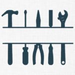 Tools Monogram Embroidery Design - 5 Sizes