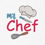 Mr. chef Embroidery Design - 5 Sizes