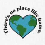 There's no place like home Embroidery Design - 5 Sizes