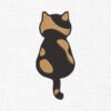Two Tone Cat Embroidery Design - 5 Sizes