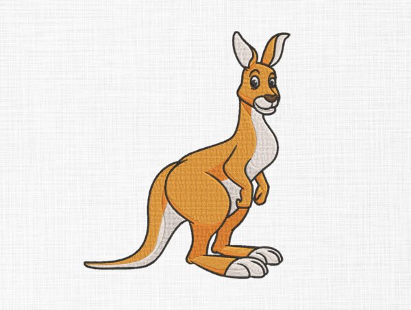 Kangaroo Embroidery Design - 5 Sizes