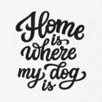 Dog Love Embroidery Design - 5 Sizes