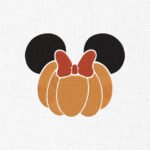 Mickey Pumpkin Embroidery Design - 5 Sizes
