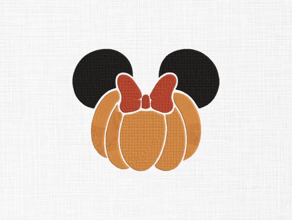Mickey Pumpkin Embroidery Design - 5 Sizes