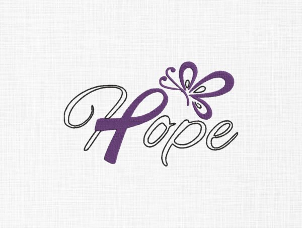 Hope Embroidery Design - 5 Sizes