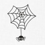 Spider web Embroidery Design - 5 sizes
