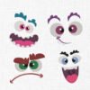 Funny Faces Bundle Embroidery Design - 5 Sizes
