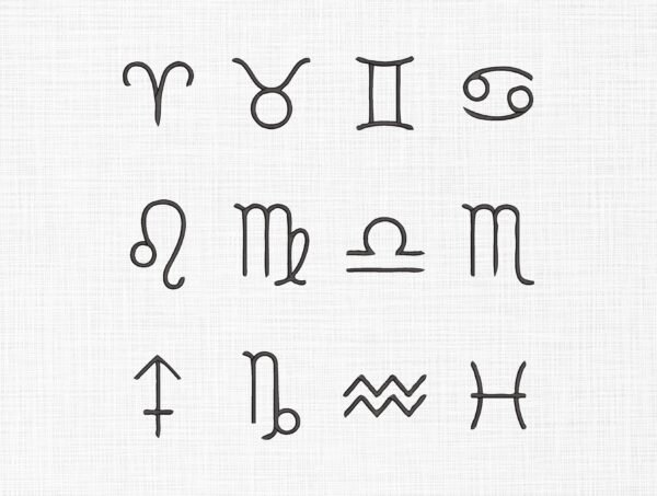 Zodiac Signs Embroidery Designs - 6 Sizes - Image 2