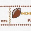 Baby Birth Football Template Embroidery Design- 5 Sizes - Image 3