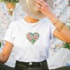 Floral Heart Embroidery Design - 5 Sizes - Image 2