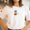 Cute Ghost with Pumpkin Embroidery Design - 5 Sizes - Image 2