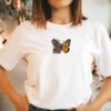 Floral Monarch Butterfly Embroidery Design - 4 Sizes - Image 2