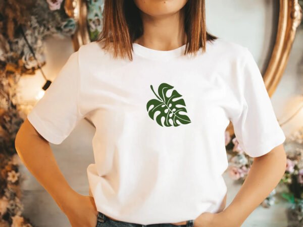 Monstera Leaf Embroidery Design - 5 Sizes - Image 2