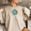 Global Earth Embroidery Design - 5 Sizes - Image 2