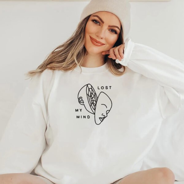 Lost My Mind Face Embroidery Design - 5 Sizes - Image 2