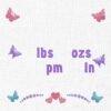 Baby Birth Announcement Butterfly Template Embroidery - 4 Sizes - Image 2