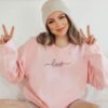 Love & Heart Text Embroidery Design - 5 Sizes - Image 3