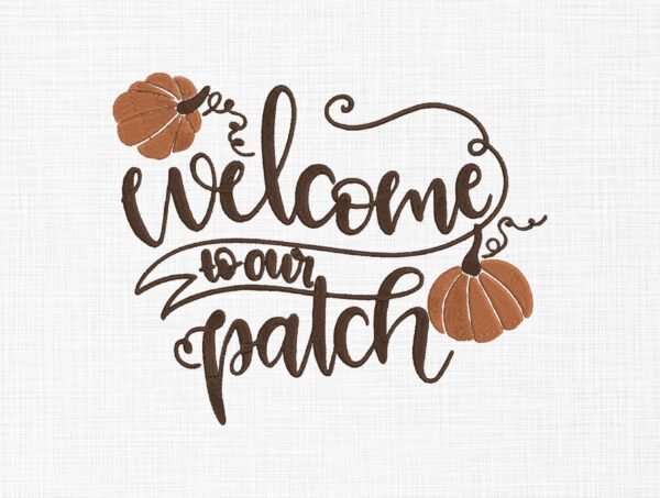 Welcome Autumn Embroidery Design - 5 Sizes