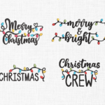 Christmas Bundle Embroidery Design - 5 Sizes