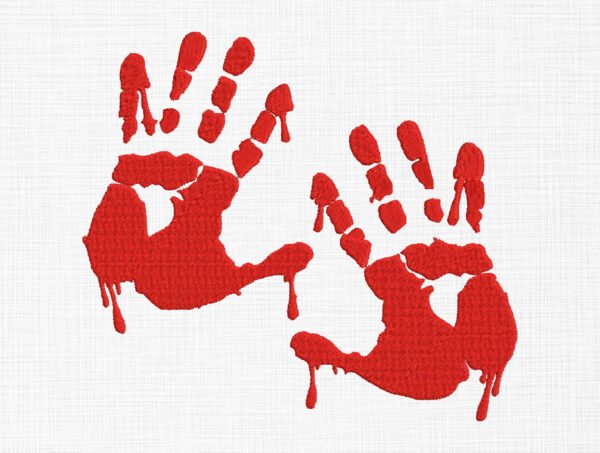 Haunted Hands Embroidery Design - 5 Sizes