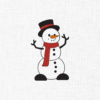 Snowman Embroidery Design - 5 sizes