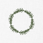 Christmas Wreath Embroidery Design - 5 Sizes
