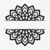 Floral Monogram Embroidery Design - 5 Sizes