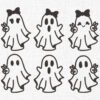 Cute Ghost Bundle Embroidery Design - 5 Sizes