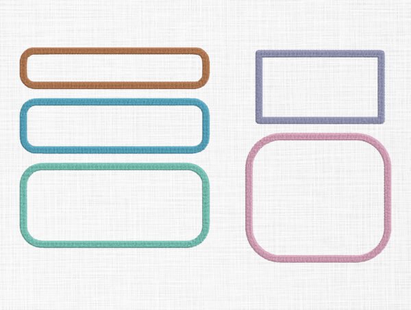 Frames Bundle Embroidery Design - 5 Sizes