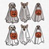 Ghost Dog Bundle Embroidery Design - 5 Sizes