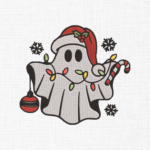 Christmas Ghost Embroidery Design - 5 Sizes