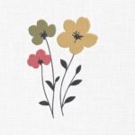 Flowers Embroidery Design - 5 Sizes