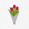 Tulips Bouquet Embroidery Design - 5 Sizes