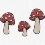 Mushrooms Bundle Embroidery Design - 5 Sizes
