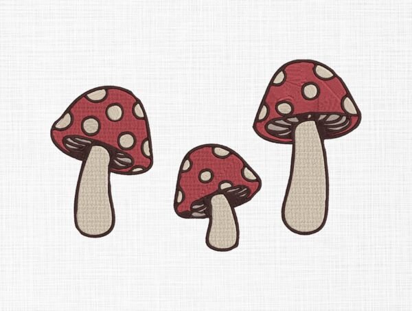 Mushrooms Bundle Embroidery Design - 5 Sizes