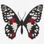 Butterfly Embroidery Design - 6 Sizes